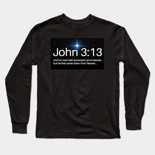 John 3:13 Long Sleeve T-Shirt by MtWoodson